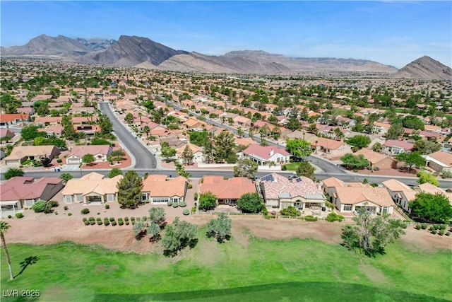 2832 Castle Bar Dr, Las Vegas, NV 89134 - aerial view of residential area with a mountainous background