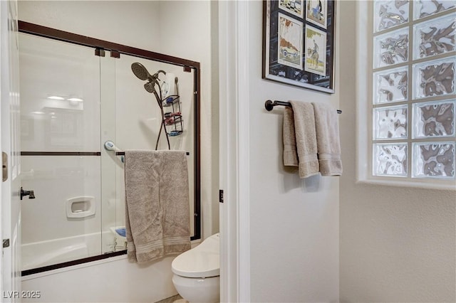 2832 Castle Bar Dr, Las Vegas, NV 89134 - full bath featuring enclosed tub / shower combo and toilet