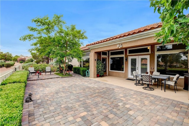 2832 Castle Bar Dr, Las Vegas, NV 89134 - view of patio with french doors
