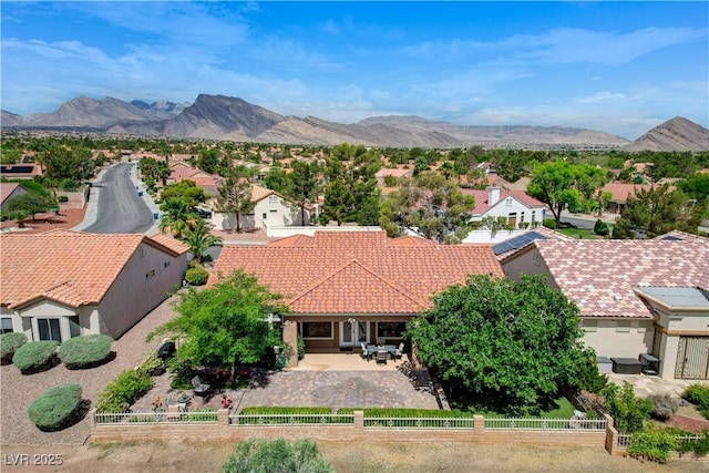 2832 Castle Bar Dr, Las Vegas, NV 89134 - aerial view of residential area featuring mountains
