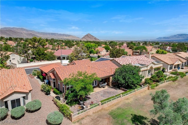 2832 Castle Bar Dr, Las Vegas, NV 89134 - aerial view of residential area with mountains