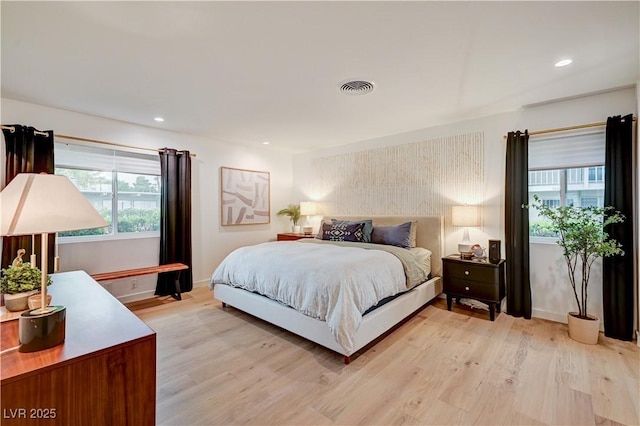 3022 El Camino Ave, Las Vegas, NV 89102 - bedroom featuring light wood-type flooring and recessed lighting
