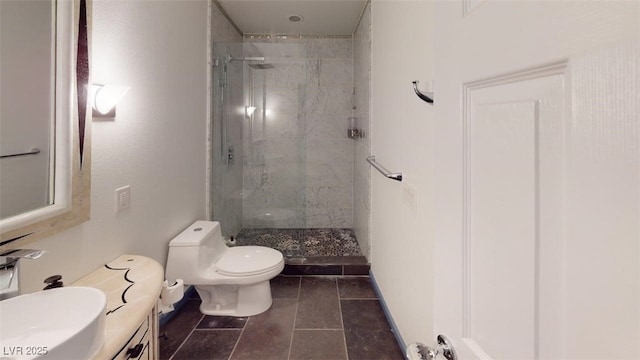 1518 Golden Arrow Dr, Las Vegas, NV 89169 - full bathroom with a shower stall, vanity, and tile patterned flooring