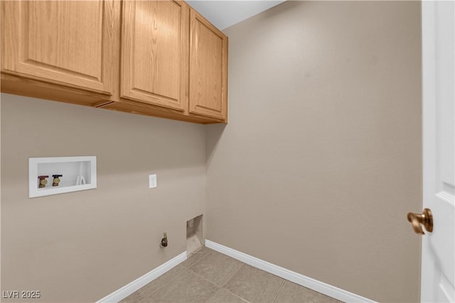 9489 Country Highlands Ct, Las Vegas, NV 89178 - washroom with cabinet space, washer hookup, hookup for an electric dryer, and light tile patterned floors