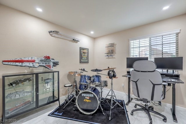 4006 Clove Tree Ct, North Las Vegas, NV 89031 - playroom with recessed lighting and a desk