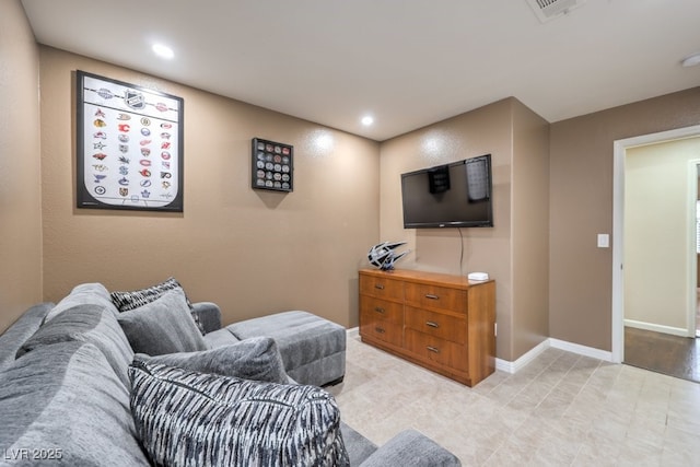 4006 Clove Tree Ct, North Las Vegas, NV 89031 - living room featuring recessed lighting and baseboards