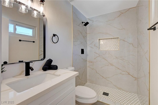4512 Mark Ave, Las Vegas, NV 89108 - full bath with vanity and a marble finish shower