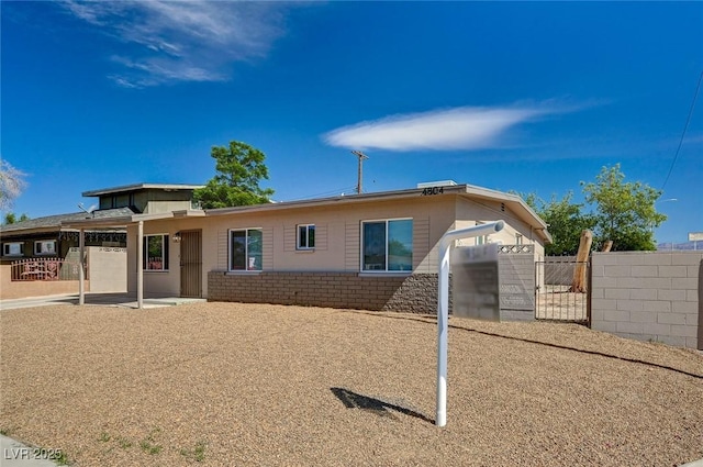 4804 Apawana Ln, Las Vegas, NV 89108 - view of front of house with a gate