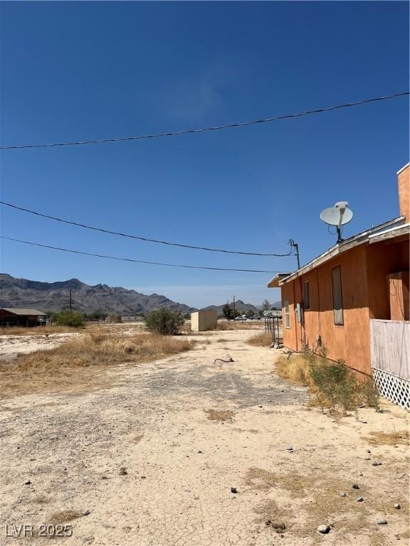 2170 W Gally Rd, Pahrump, NV 89060 - view of yard with a mountain view