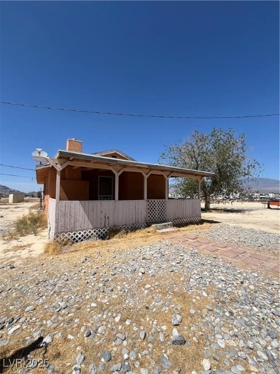 2170 W Gally Rd, Pahrump, NV 89060 - view of front of property with a chimney