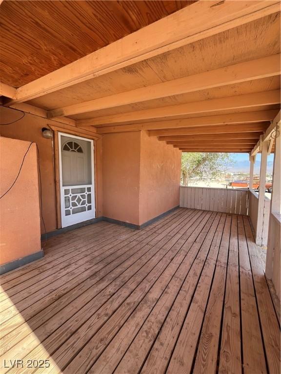 2170 W Gally Rd, Pahrump, NV 89060 - view of wooden deck