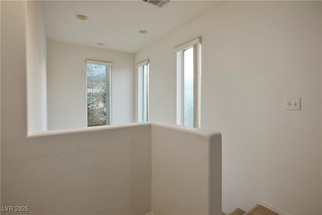 6005 Bristol Crest Ln, Las Vegas, NV 89139 - corridor featuring an upstairs landing