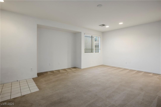 6005 Bristol Crest Ln, Las Vegas, NV 89139 - unfurnished room featuring light carpet and recessed lighting