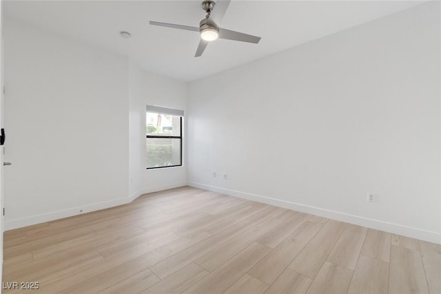 8250 N Grand Canyon Dr Unit 1050, Las Vegas, NV 89166 - empty room featuring light wood-type flooring, ceiling fan, and a smoke detector
