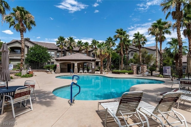8250 N Grand Canyon Dr Unit 1050, Las Vegas, NV 89166 - community pool featuring a patio and a gazebo