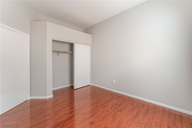1635 Otto Merida Ave, Las Vegas, NV 89106 - unfurnished bedroom featuring wood finished floors and a closet