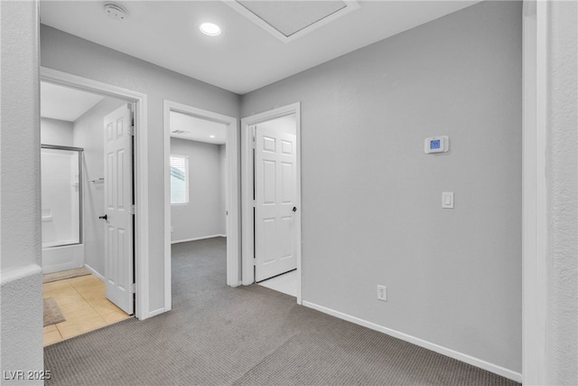9074 Maycott Ave, Las Vegas, NV 89148 - hall with recessed lighting and carpet flooring
