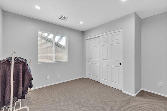 9074 Maycott Ave, Las Vegas, NV 89148 - unfurnished bedroom featuring carpet floors, recessed lighting, and a closet