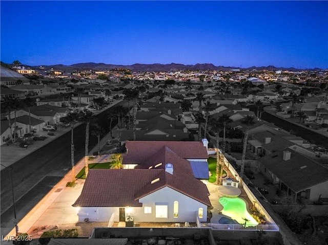 1144 Calico Ridge Dr, Henderson, NV 89011 - aerial view of residential area with a mountainous background