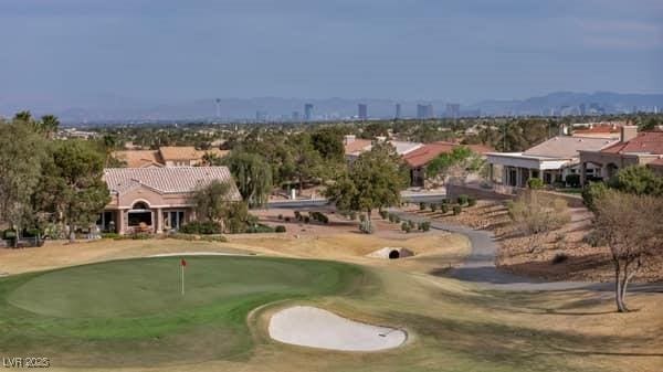2135 Hallston St, Las Vegas, NV 89134 - view of community featuring a putting area and view of golf course
