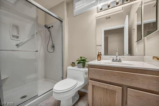 2135 Hallston St, Las Vegas, NV 89134 - bathroom with vanity and a stall shower