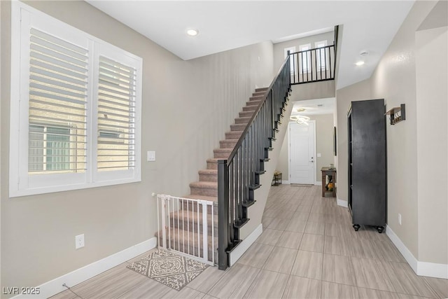 10189 Magnolia Creek St, Las Vegas, NV 89141 - stairs featuring baseboards