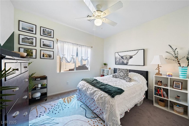 5520 Carrara Pointe St, Pahrump, NV 89061 - bedroom featuring carpet floors and a ceiling fan