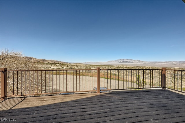 7790 Scottie St, Las Vegas, NV 89166 - deck with a mountain view