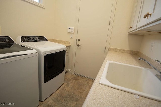 9 Knob Oak Dr, Henderson, NV 89052 - washroom featuring independent washer and dryer and cabinet space