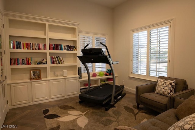9 Knob Oak Dr, Henderson, NV 89052 - workout room featuring baseboards