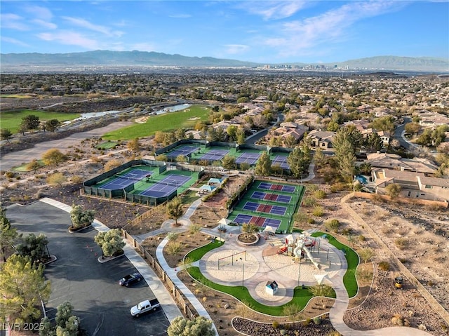 9 Knob Oak Dr, Henderson, NV 89052 - aerial perspective of suburban area featuring a mountain backdrop