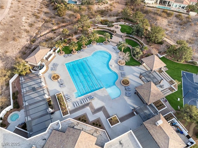 9 Knob Oak Dr, Henderson, NV 89052 - bird's eye view of a pool area