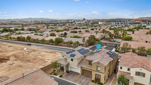 9305 Briar Bridge Ave, Las Vegas, NV 89148 - aerial view of residential area with mountains