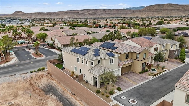 9305 Briar Bridge Ave, Las Vegas, NV 89148 - aerial view of residential area with a mountainous background