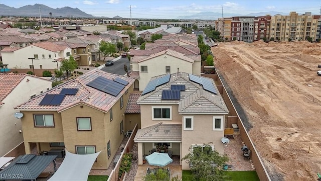 9305 Briar Bridge Ave, Las Vegas, NV 89148 - aerial perspective of suburban area with a mountainous background