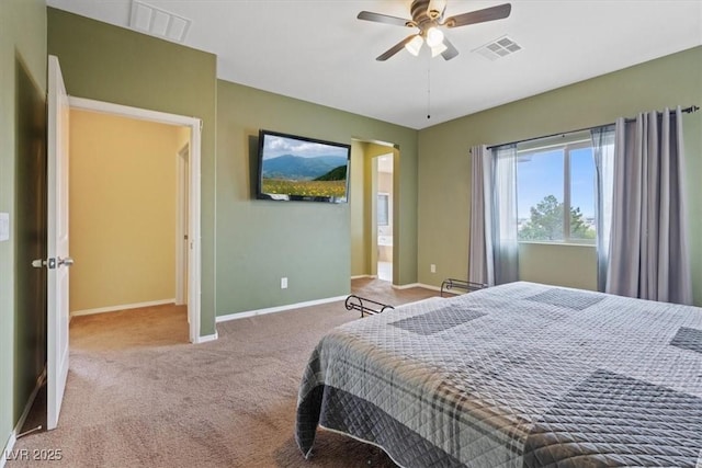9305 Briar Bridge Ave, Las Vegas, NV 89148 - carpeted bedroom featuring baseboards and a ceiling fan