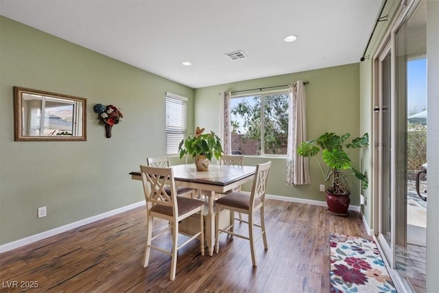 9305 Briar Bridge Ave, Las Vegas, NV 89148 - dining area with wood finished floors and recessed lighting