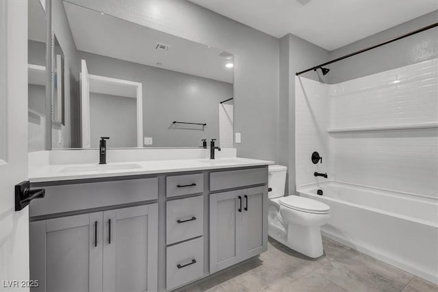 514 Fairview Hills St, Las Vegas, NV 89138 - full bathroom featuring double vanity and shower / bathtub combination