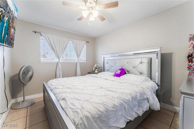2690 Diamante Cir, Las Vegas, NV 89121 - bedroom featuring light tile patterned floors and ceiling fan
