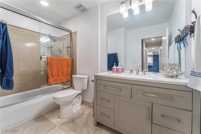 2690 Diamante Cir, Las Vegas, NV 89121 - full bath featuring vanity, enclosed tub / shower combo, and tile patterned floors