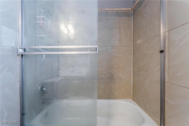 2690 Diamante Cir, Las Vegas, NV 89121 - bathroom featuring shower / bath combination with glass door