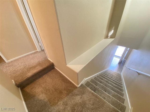 5266 Souvenir Ln, Las Vegas, NV 89118 - stairway with carpet floors and baseboards