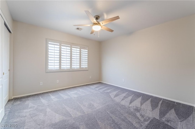 8424 Willowleaf Ct, Las Vegas, NV 89128 - unfurnished bedroom featuring carpet flooring, a closet, and ceiling fan