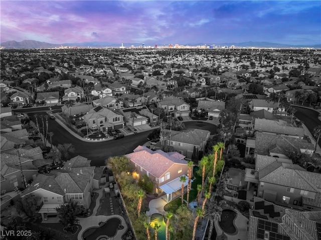 8424 Willowleaf Ct, Las Vegas, NV 89128 - aerial view at dusk of a residential view