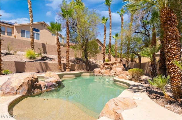 8424 Willowleaf Ct, Las Vegas, NV 89128 - view of pool with a fenced backyard