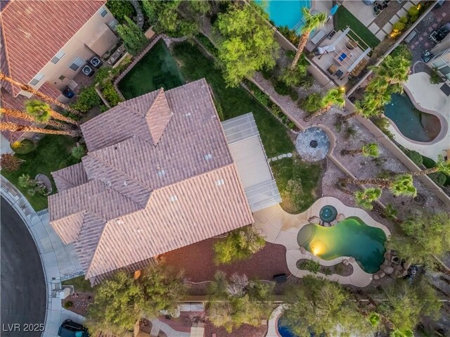 8424 Willowleaf Ct, Las Vegas, NV 89128 - aerial view of property and surrounding area