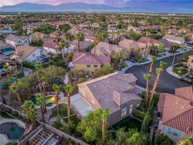 8424 Willowleaf Ct, Las Vegas, NV 89128 - aerial perspective of suburban area featuring mountains