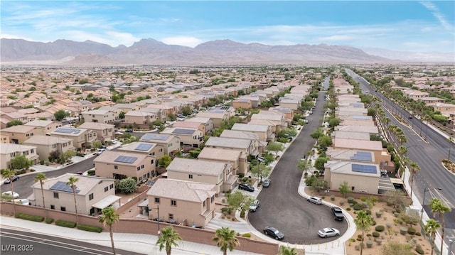 9217 Apollo Heights Ave, Las Vegas, NV 89149 - aerial view of residential area with a mountain backdrop