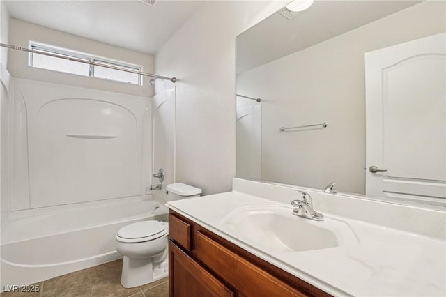5541 Meridian Rain St, North Las Vegas, NV 89031 - bathroom with vanity,  shower combination, and tile patterned floors