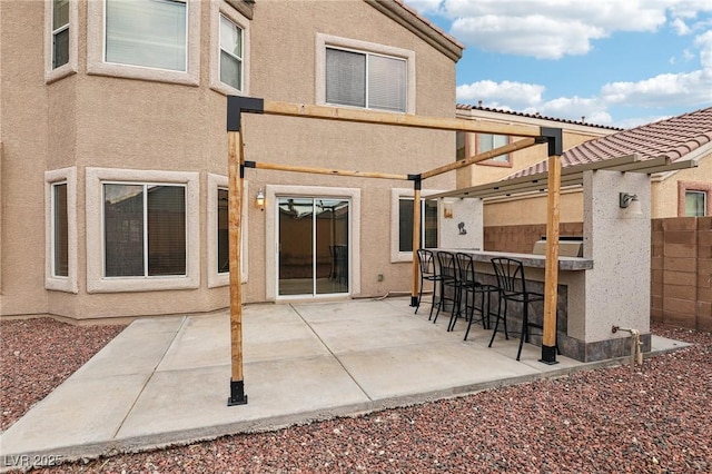 5541 Meridian Rain St, North Las Vegas, NV 89031 - back of property with stucco siding